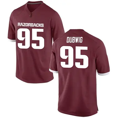Red Sam Dubwig Youth Arkansas Razorbacks Football College Jersey - Game